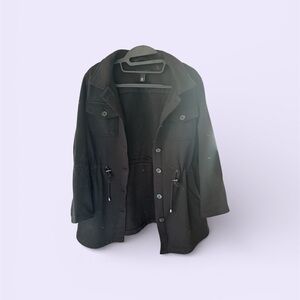 Women's Black Cinch Waist Jacket